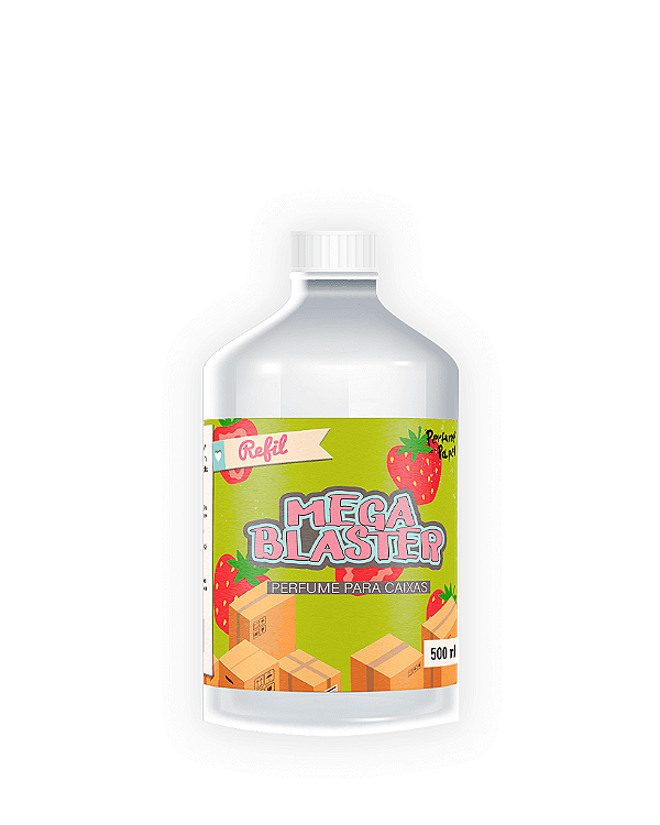 MORANGUINHO 500 ml - REFIL Mega Blaster - Perfume para Caixa e Embalagens | Perfume para Papel