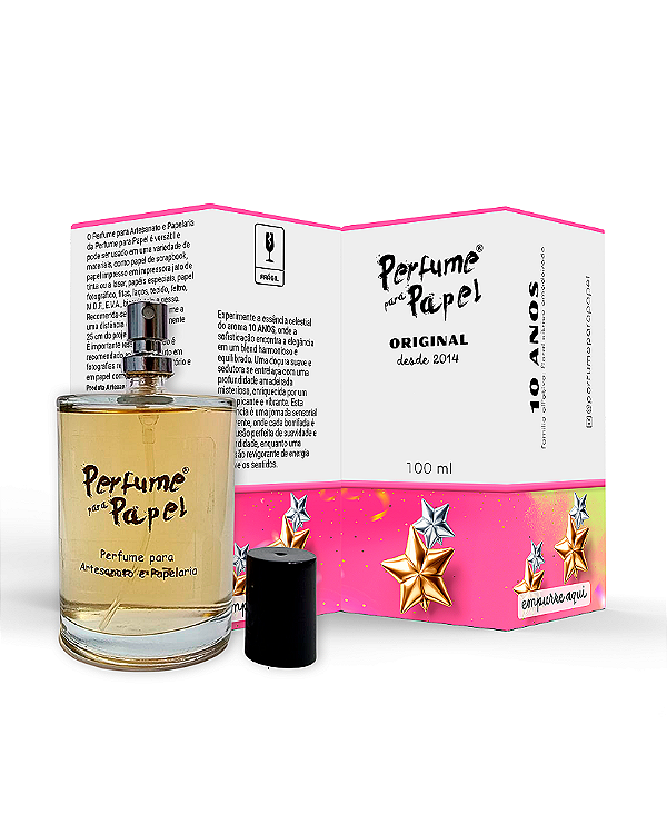 Edição 10 ANOS 100 ml - MEGA Perfume para Artesanato e Papelaria - Perfume para Papel