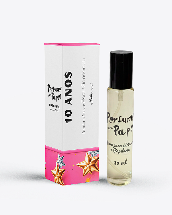 Edição 10 ANOS 30 ml - Perfume para Artesanato e Papelaria - Perfume para Papel