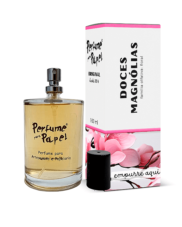 DOCES MAGNÓLIAS 100 ml - MEGA Perfume para Artesanato e Papelaria - Perfume para Papel