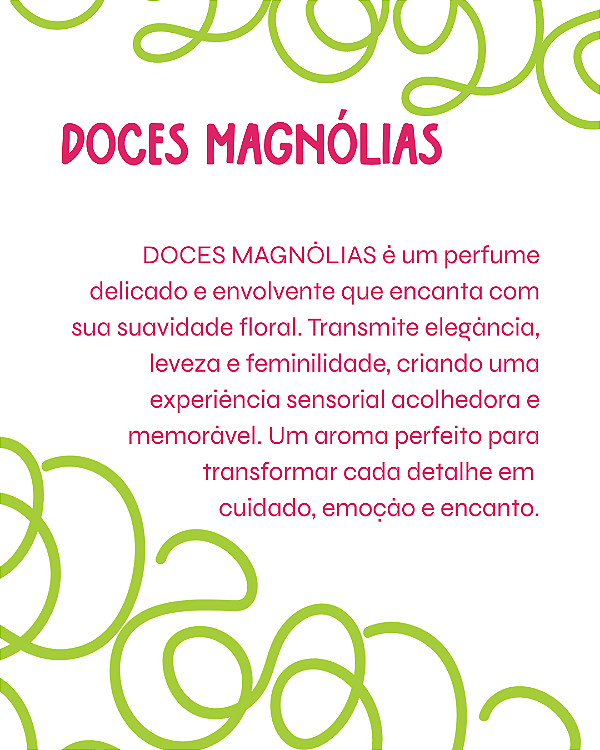 DOCES MAGNÓLIAS 100 Ml - MEGA Perfume Para Artesanato e Papelaria - Perfume para Papel