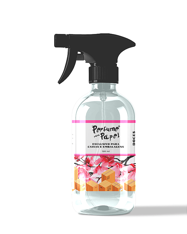 DOCES MAGNÓLIAS 500 ml - SPRAY Perfume para Caixa e Embalagens - Perfume para Papel