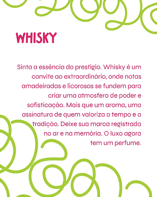 WHISKY 100 ml - MEGA Perfume para Artesanato e Papelaria - Perfume para Papel
