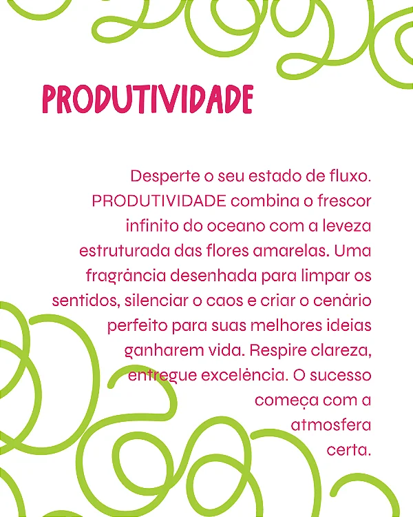 PRODUTIVIDADE 2 ml - POCKET Perfume para Artesanato e Papelaria - Perfume para Papel