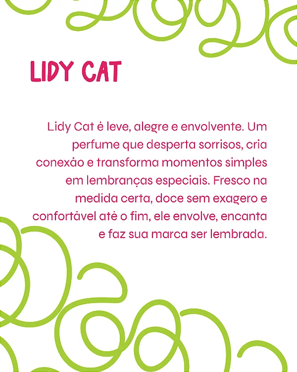 LIDY CAT 2 ml - POCKET Perfume para Artesanato e Papelaria - Perfume para Papel