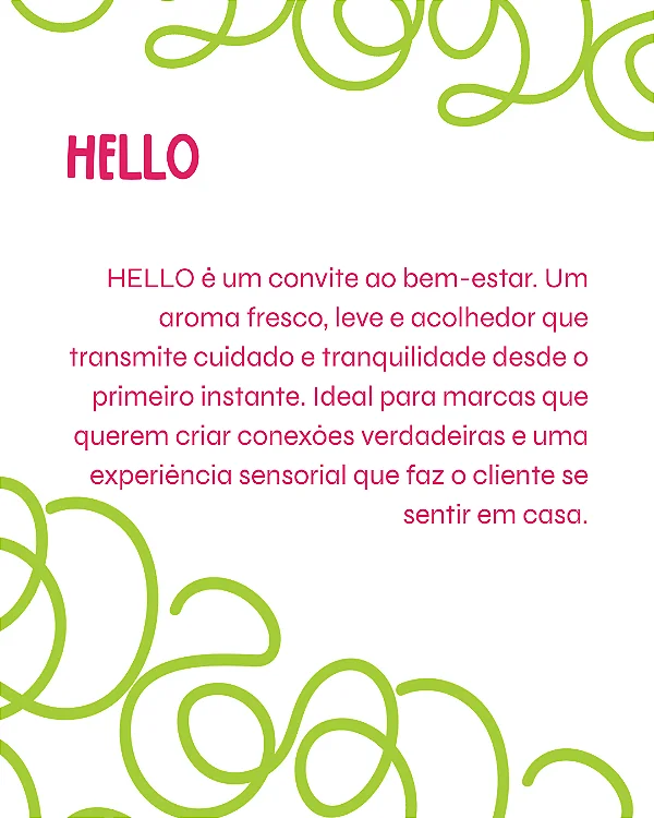 HELLO 2 ml - POCKET Perfume para Artesanato e Papelaria - Perfume para Papel