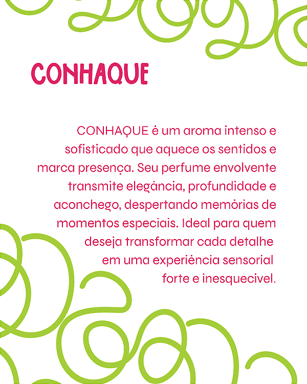 CONHAQUE 2 ml - POCKET Perfume para Artesanato e Papelaria - Perfume para Papel