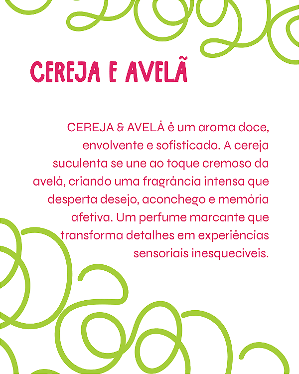 CEREJA E AVELÃ 2 ml - POCKET Perfume para Artesanato e Papelaria - Perfume para Papel