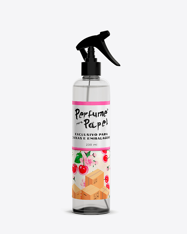 CEREJA 200 ml - SPRAY Perfume para Caixa e Embalagens - Perfume para Papel