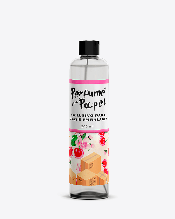 CEREJA 200 ml - REFIL Perfume para Caixa e Embalagens - Perfume para Papel