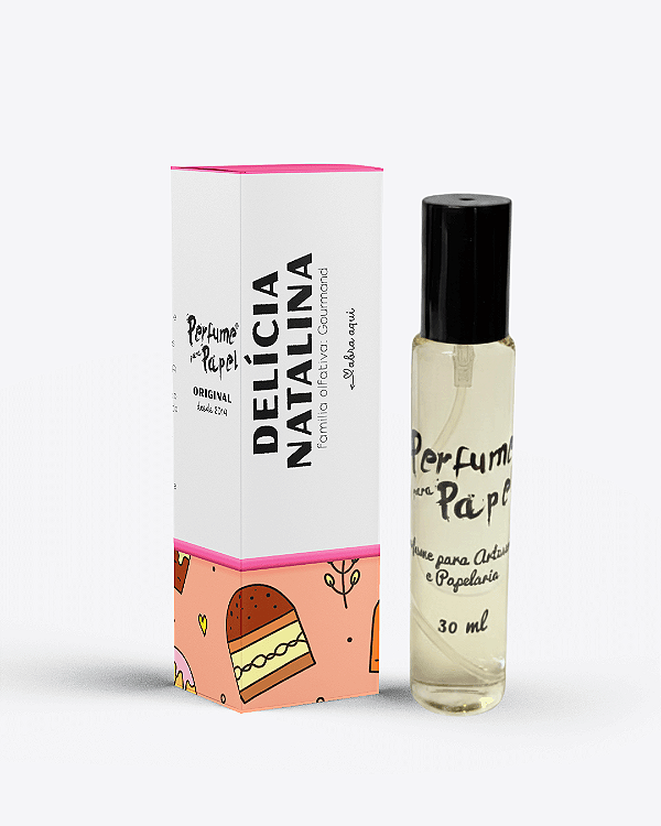 DELÍCIA NATALINA 30 ml - Perfume para Artesanato e Papelaria - Perfume para Papel