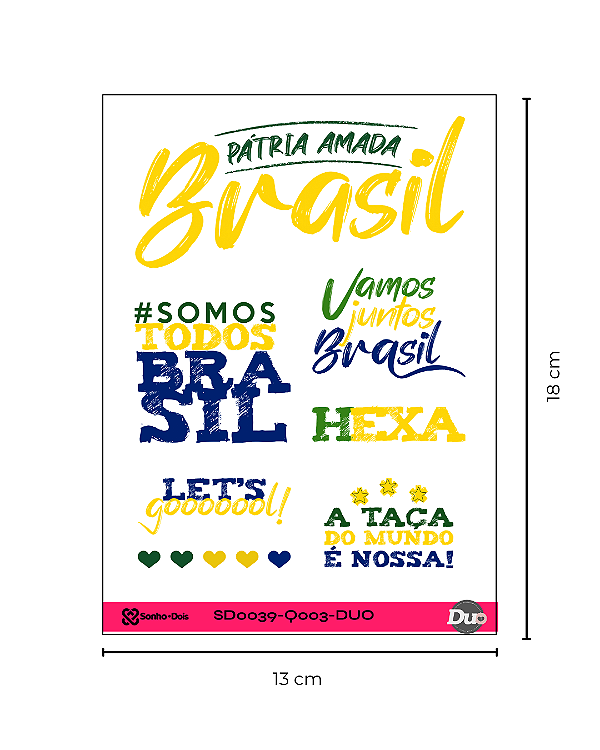 Transfer Termocolante DTF Cartela 13x18cm Copa