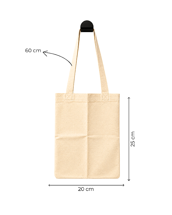 Ecobag Sacolas Ecológicas 20x25 cm (LxA) Ecobag 100% Algodão Cru Lisa