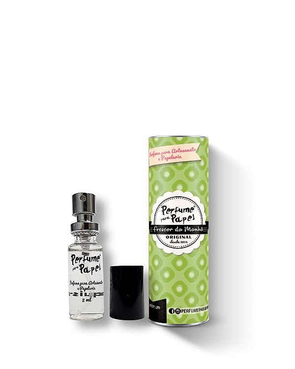 FRESCOR DA MANHÃ 8 ml - MINI Perfume para Artesanato e Papelaria - Perfume para Papel
