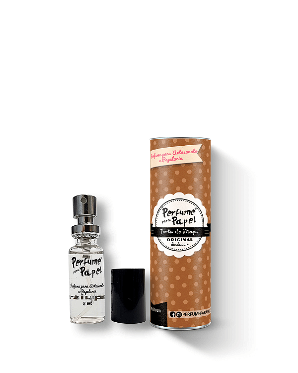 TORTA DE MAÇÃ 8 ml - MINI Perfume para Artesanato e Papelaria - Perfume para Papel