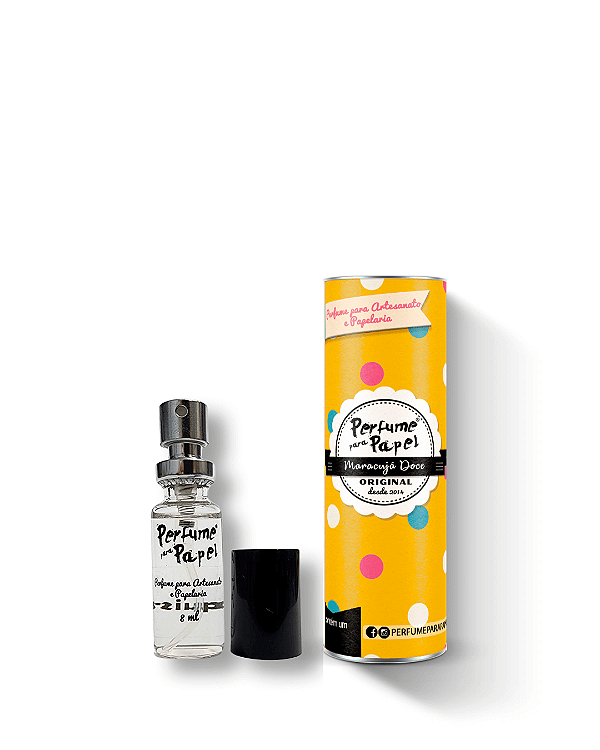 MARACUJÁ DOCE 8 ml - MINI Perfume para Artesanato e Papelaria - Perfume para Papel