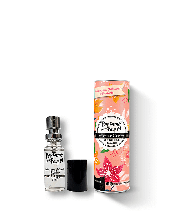 FLOR DO CAMPO 8 ml - MINI Perfume para Artesanato e Papelaria - Perfume para Papel