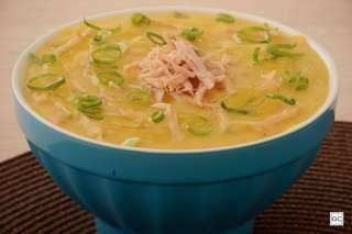 Sopa Cremosa de Mandioquinha com Lombo