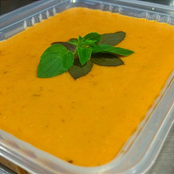 Sopa creme de moranga com gengibre