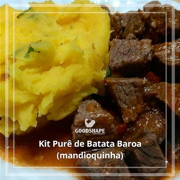 Kit Purê de Batata Baroa (mandioquinha) com proteína