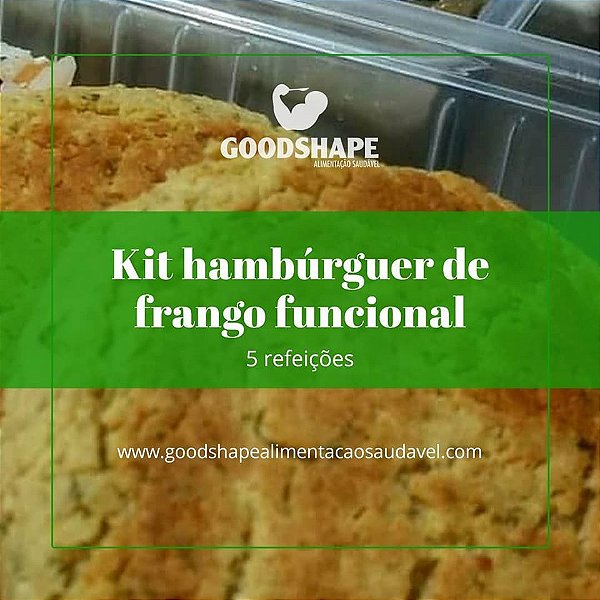 Kit hambúrguer de frango funcional