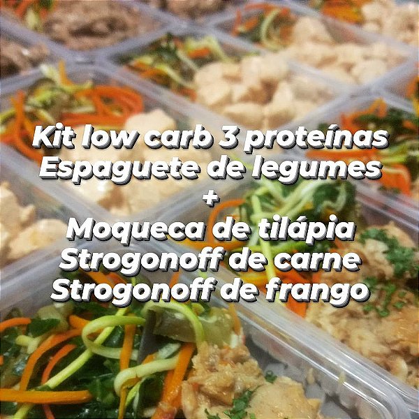 Kit Low Carb com 3 Proteínas