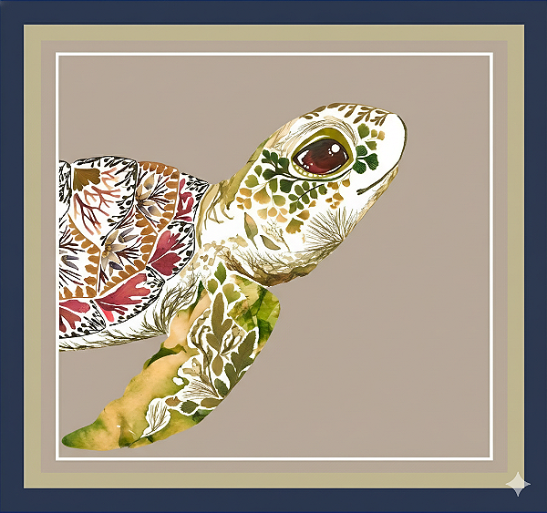Pareô Estampado Tartaruga Angra