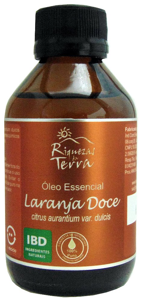 Óleo Essencial de Laranja Doce 100 ml - Certificado IBD