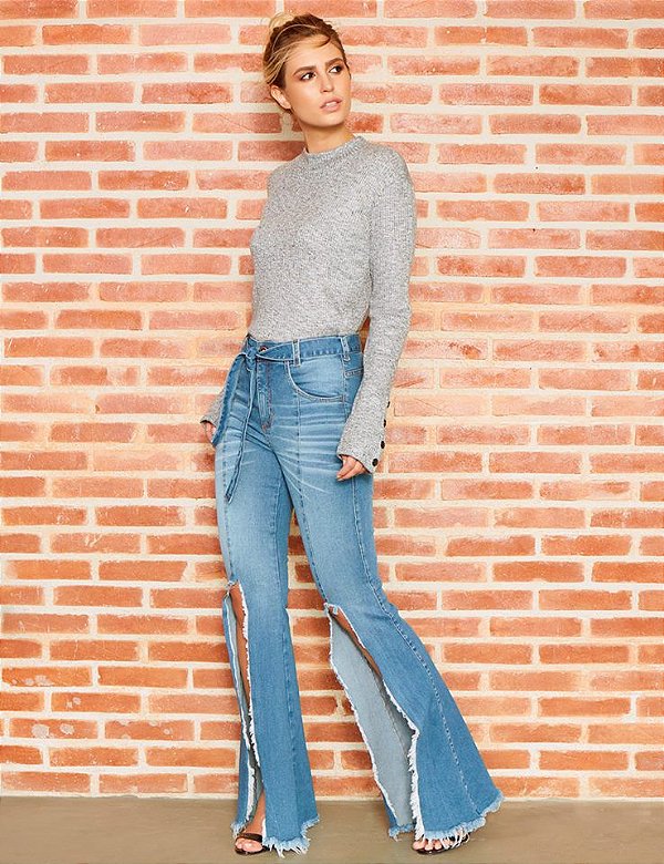calça clochard flare