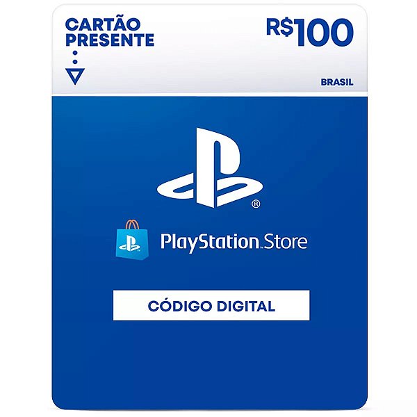 Gift Card  Playstation Store Brasil R$100 reais