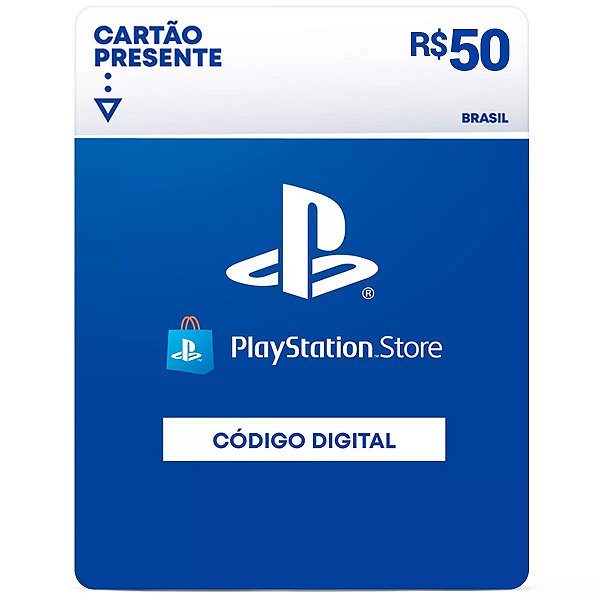 Gift Card Playstation Store Brasil R$50 reais