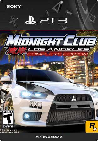 Midnight Club Los Angeles Complete Edition PS3 Midia Digital