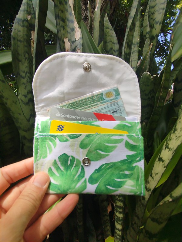Minicarteira monstera