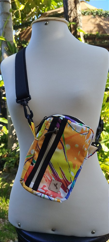 Bolsa transversal colorida