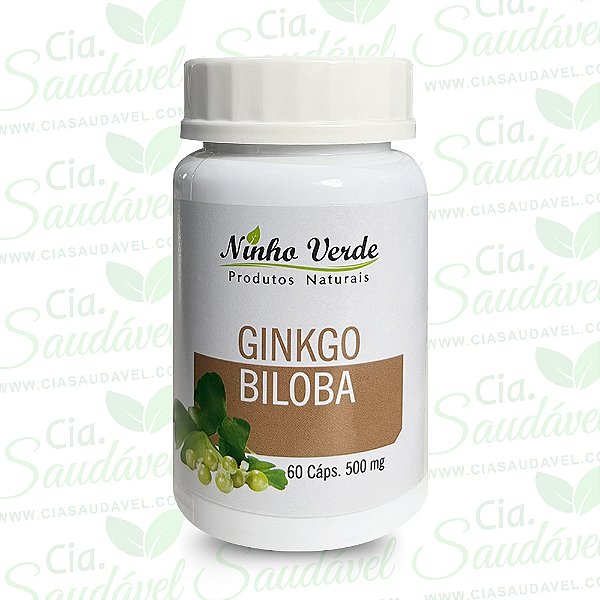 Gingko Biloba - 60 Cápsulas 500mg Ninho Verde