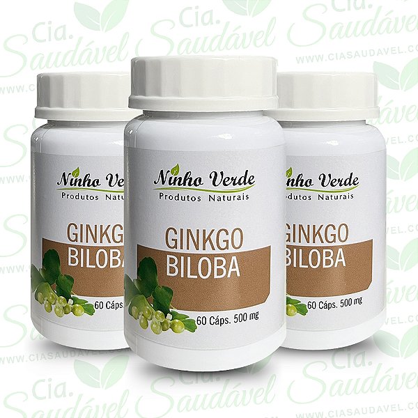 3 Gingko Biloba - Ninho Verde ( 180 Cápsulas)