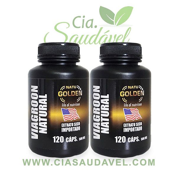 2 Viagroons Natural - Natu Golden 240 cápsulas 500mg.