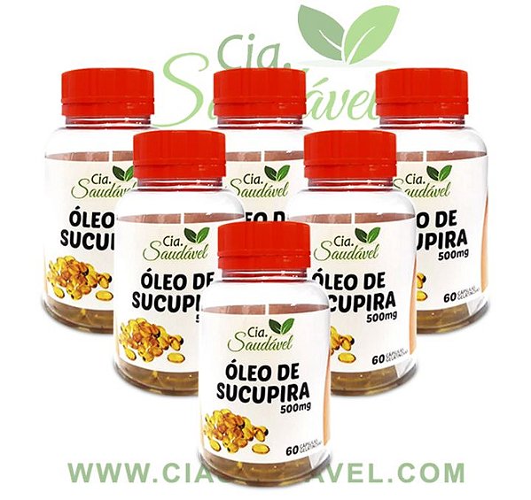 6 Óleos de Sucupira - Cia. Saudável - 360 Cápsulas 500mg