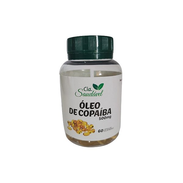 Oléo de Copaíba - Cia.Saudável 60 cápsulas 500mg.