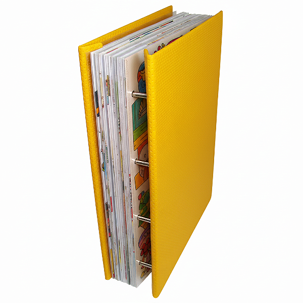 Pasta Catálogo Portfólio Amarela A4