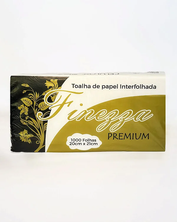 Papel toalha interfolha 100% celulose 20x21cm 5 pacotes