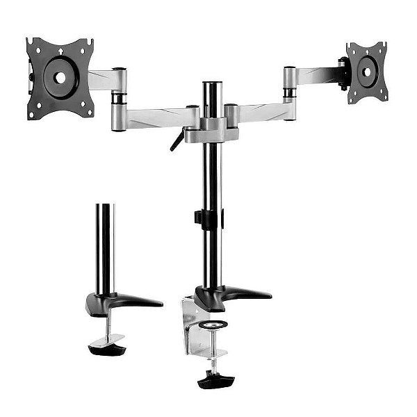 Suporte para 2 Monitores de 13" a 27" VESA 75x75 à 100x100 - SBRM723