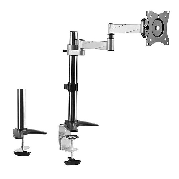 Suporte de Mesa Articulado Monitor de 13" a 27"  Polegadas 360º  Brasforma
