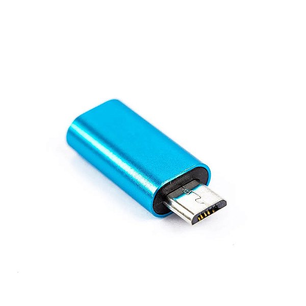 Adaptador Micro USB Macho para USB Tipo C 3.1 Fêmea
