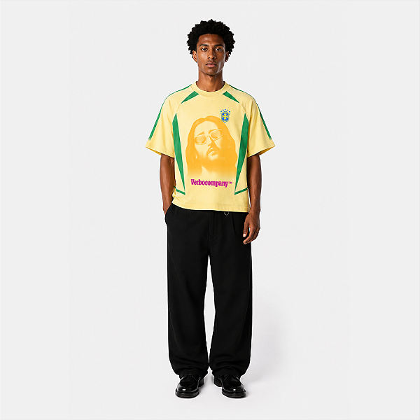 God Loves Brasil T-shirt - Butter Cream