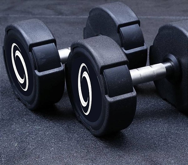 DUMBELL C/ PEGADA EM INOX