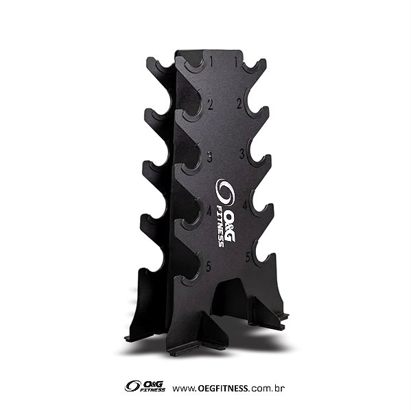 SUPORTE HALTERES P/ 5 PARES