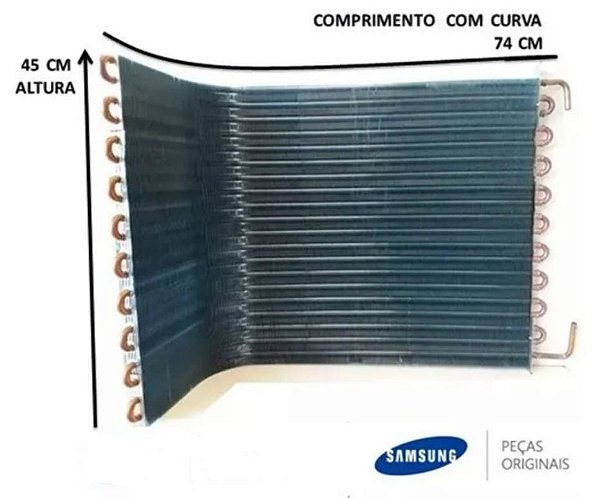 SERPENTINA DO CONDENSADOR SPLIT SAMSUNG 9.000 E 12.000 BTUS