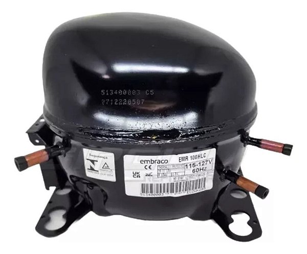 COMPRESSOR EMBRACO 1/3 HP R134 127V LBP EMR100HLC
