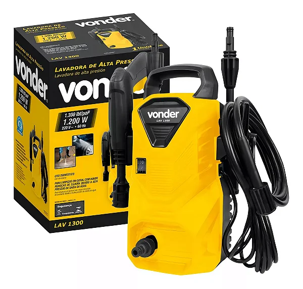 LAVADORA DE ALTA PRESSÃO VONDER LAV 1300 - 1200W 127V